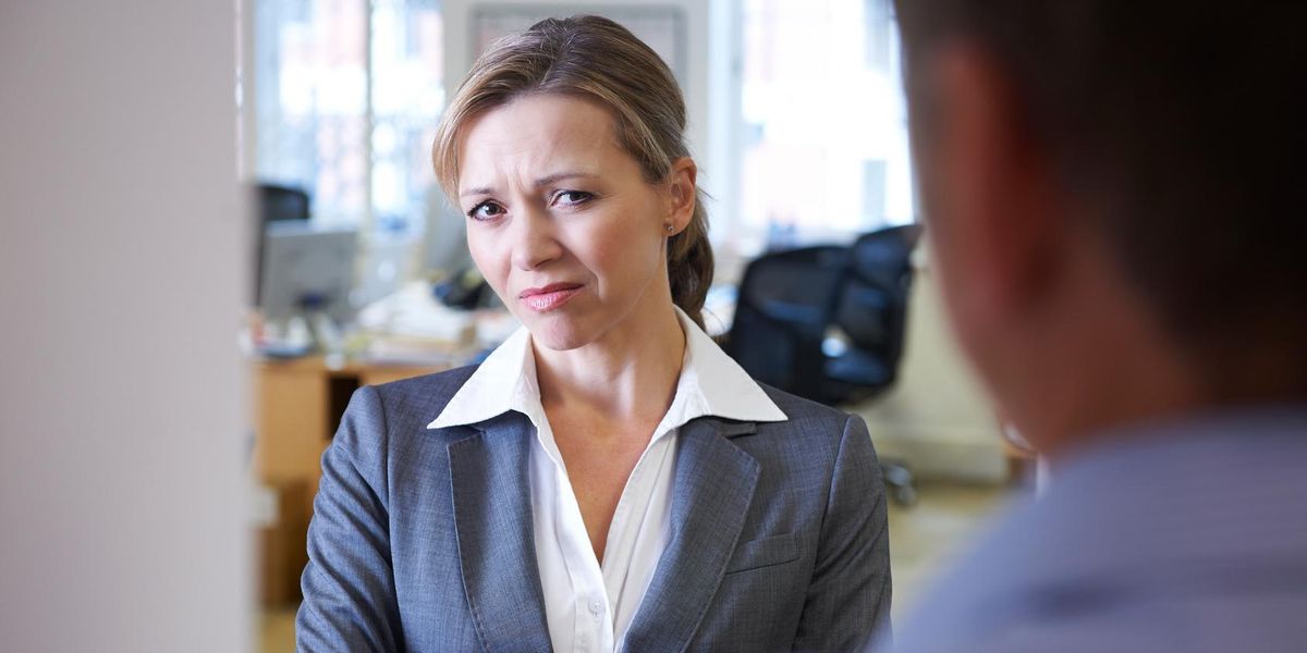 Toxic employee with a negative attitude