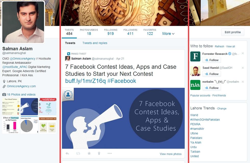 Twitter 3 Column Style