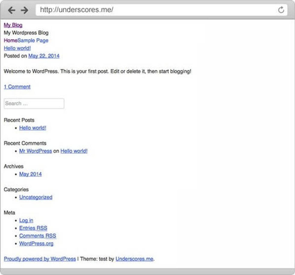 Underscores screenshot