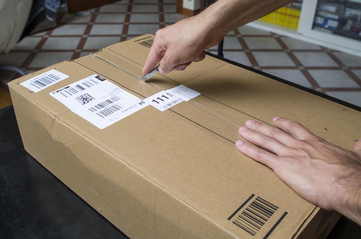 Unpacking a delivery