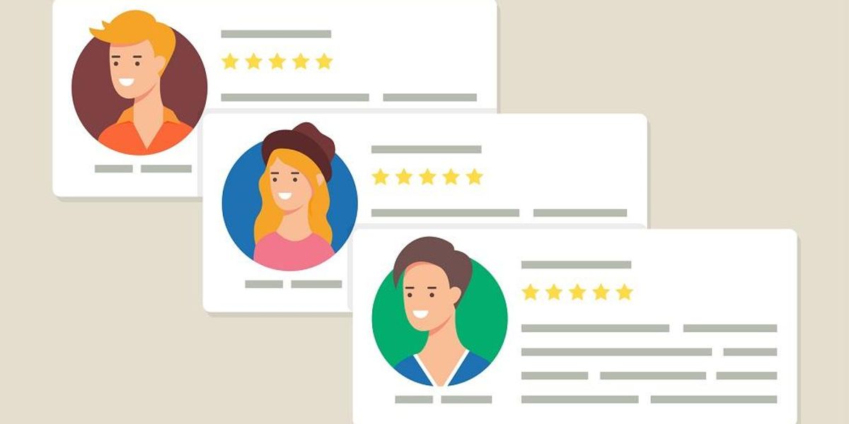 User reviews on Google