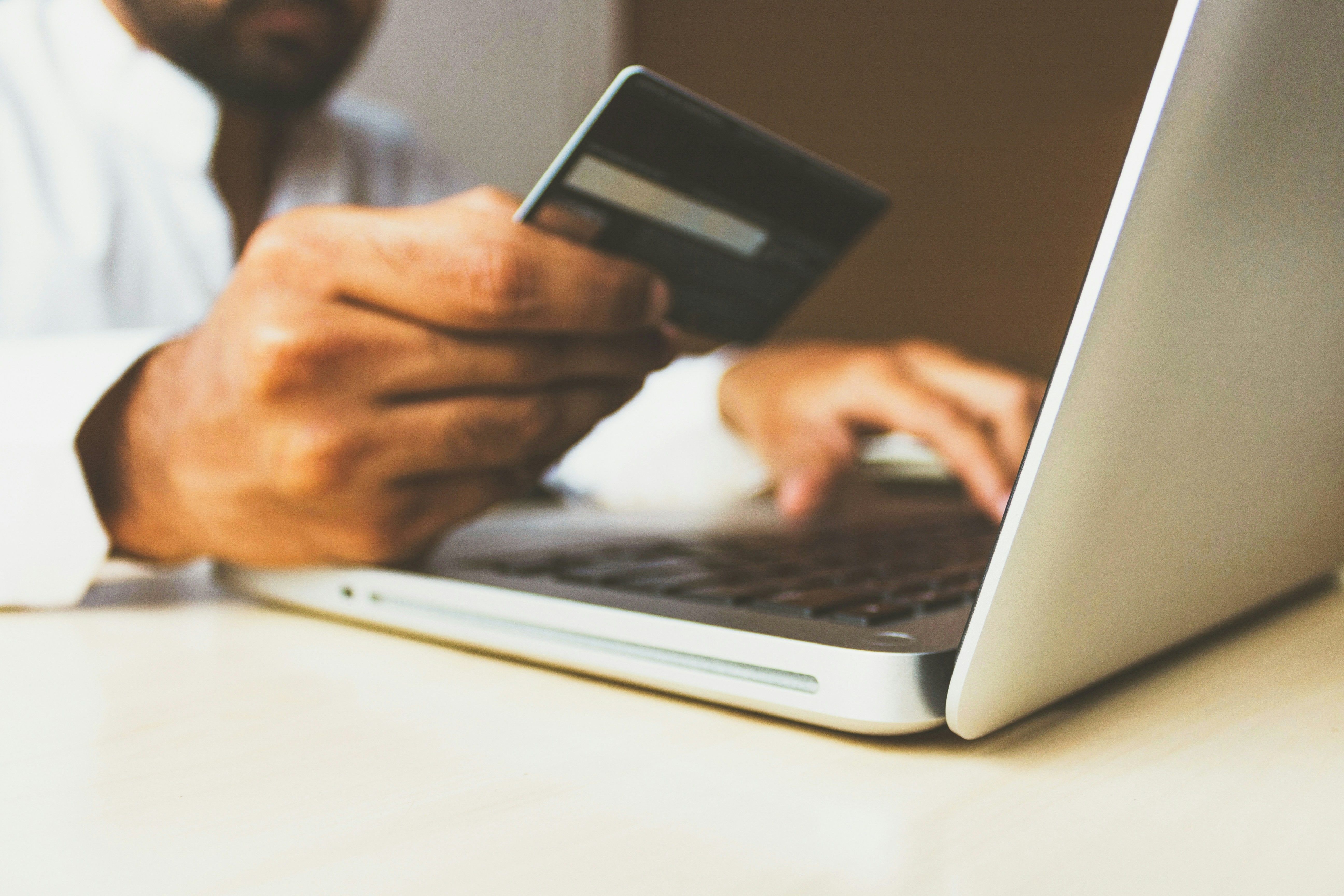 Using a business credit card online