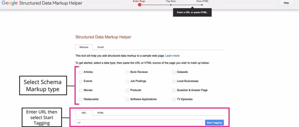 Using Google's Structured Data Helper