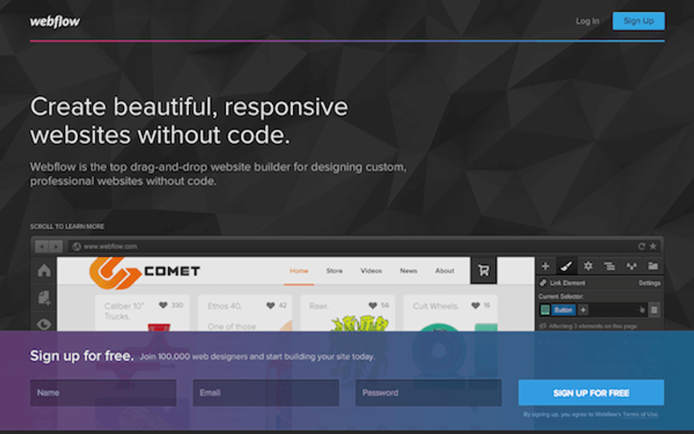 webflow screenshot