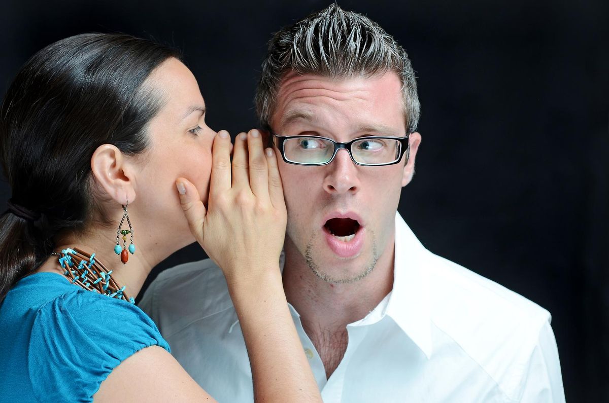 Whispering in ear