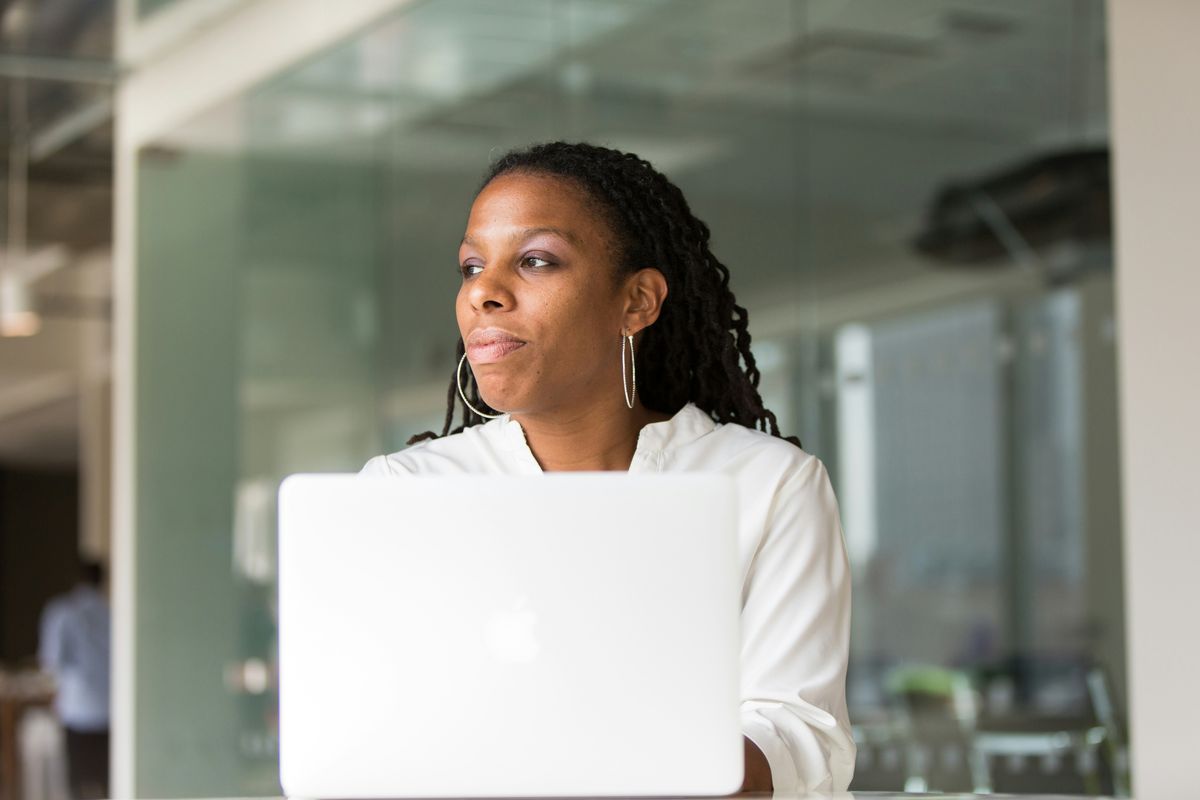 Woman small business owner frustrated by legal mistakes