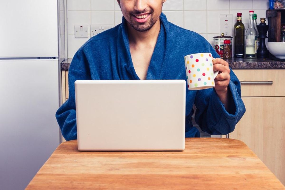 working from home