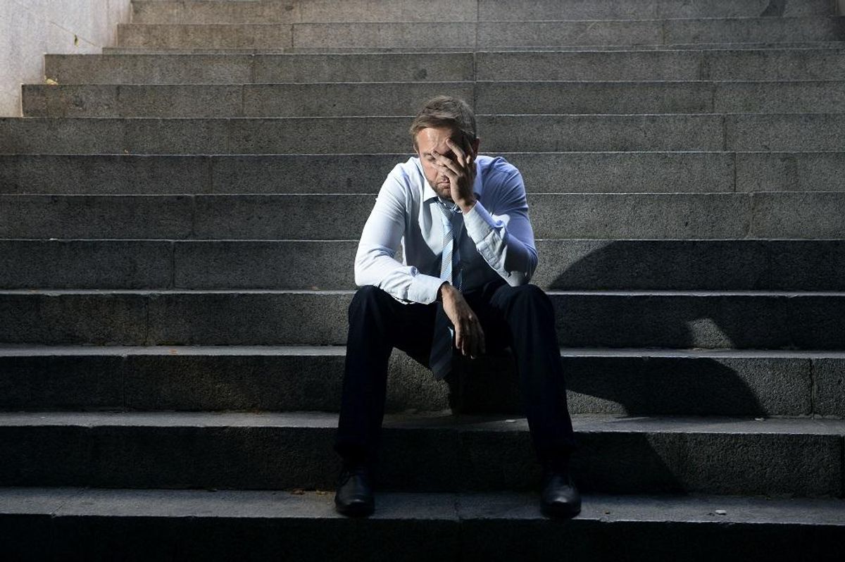 Worried business man
