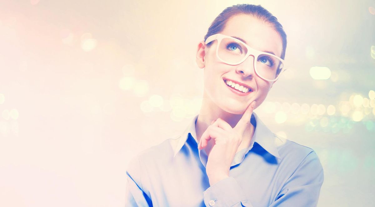 Young professional woman in glasses