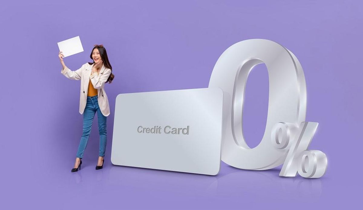 Zero percent credit card